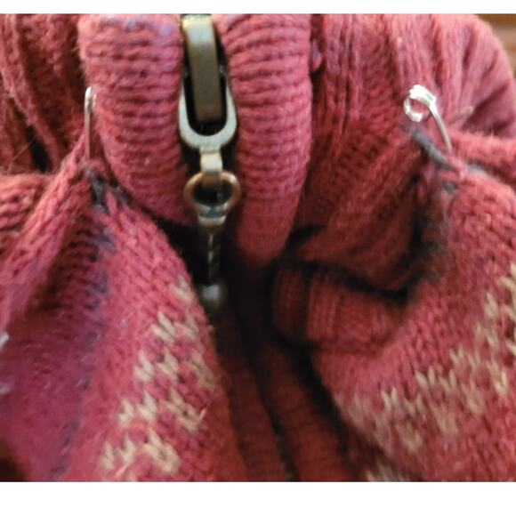 Croft & Barrow Fair Isle Grandpa Sweater Sz Medium Heritage Old Money Holiday - Picture 7 of 10